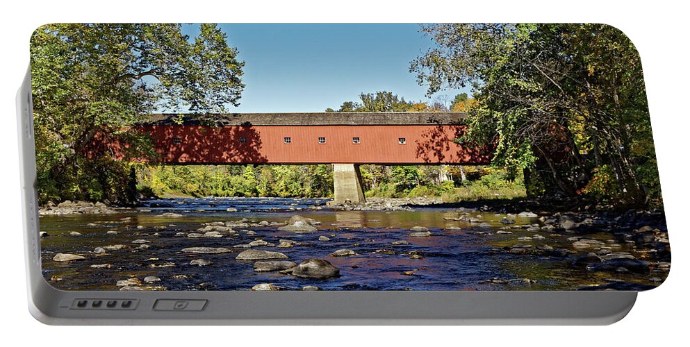 Covered Bridge Portable Battery Charger featuring the photograph Covered Bridge by Doolittle Photography and Art