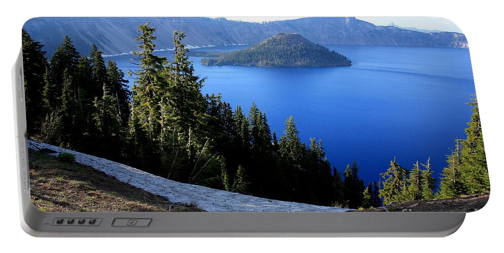 Crater Lake Portable Battery Charger featuring the photograph Crater Lake 12 by Carol Groenen