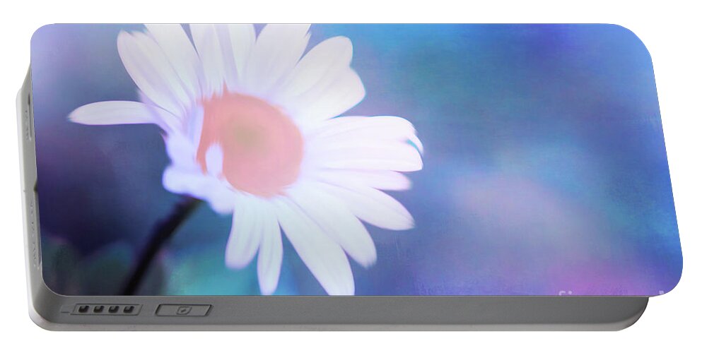Shasta Daisy Portable Battery Charger featuring the photograph Crazy Daisy by Anita Pollak