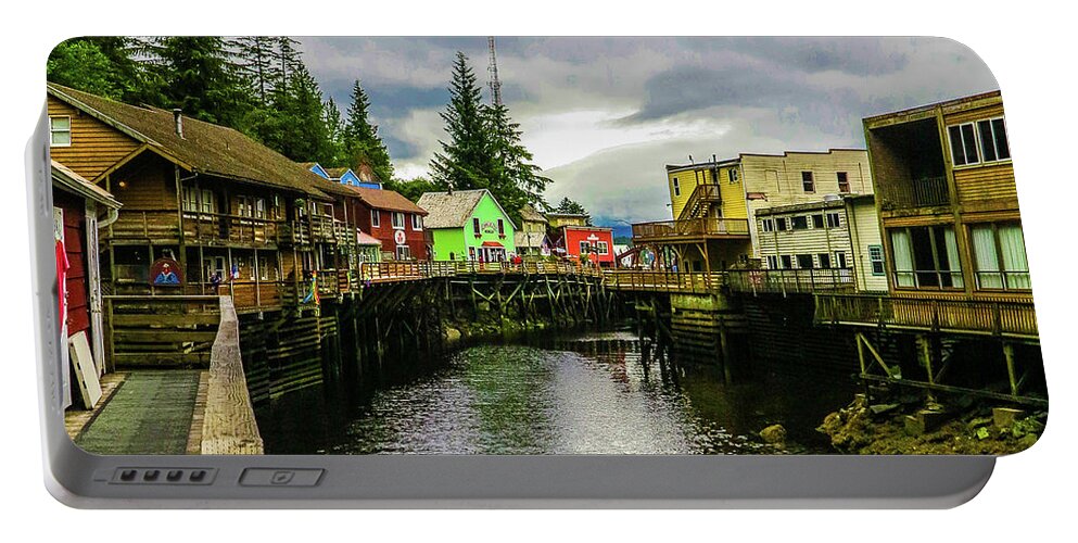 Landscape Portable Battery Charger featuring the photograph Creek Street 1 by Jason Brooks