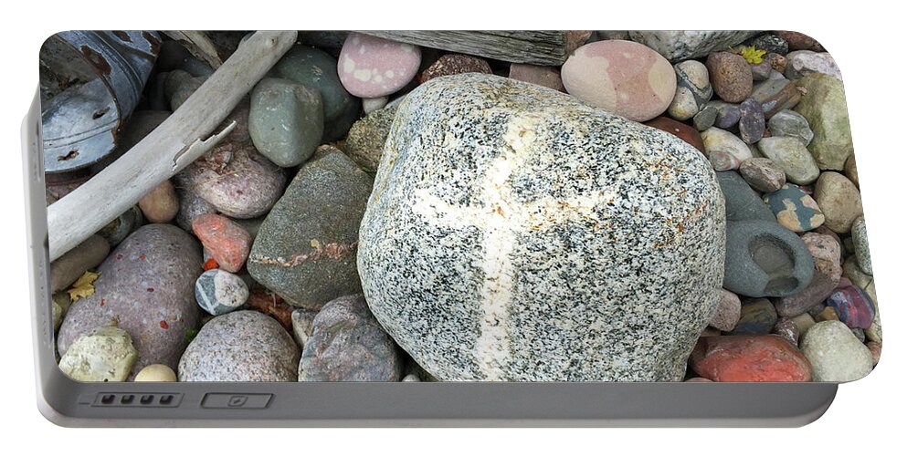 Rock Portable Battery Charger featuring the photograph Cross Rock by David T Wilkinson
