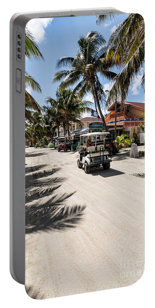 Ambergris Caye Portable Battery Charger featuring the photograph Cruising on Ambergris by Lawrence Burry