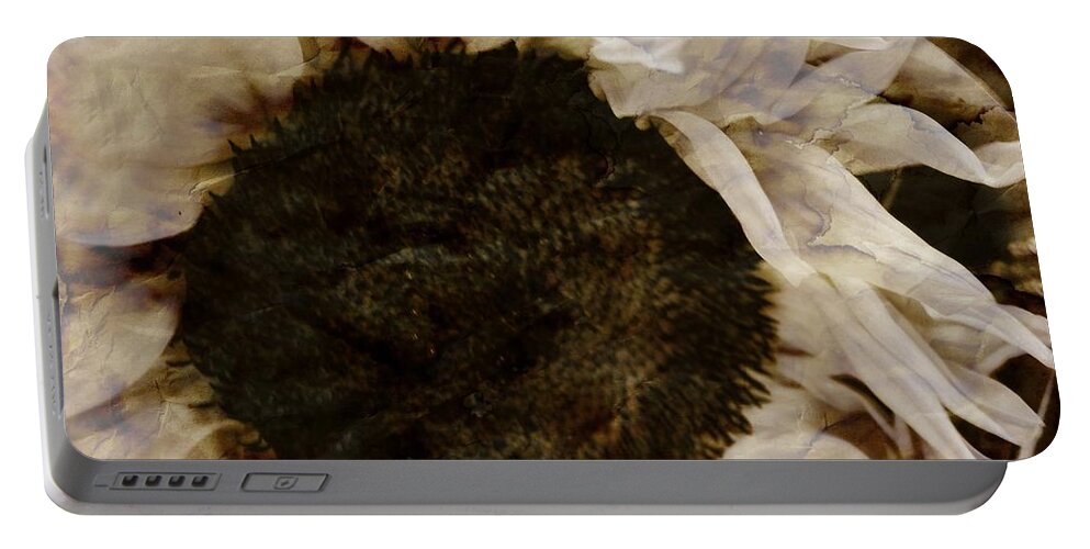Sunflower Portable Battery Charger featuring the photograph Crumble by Kathleen Messmer