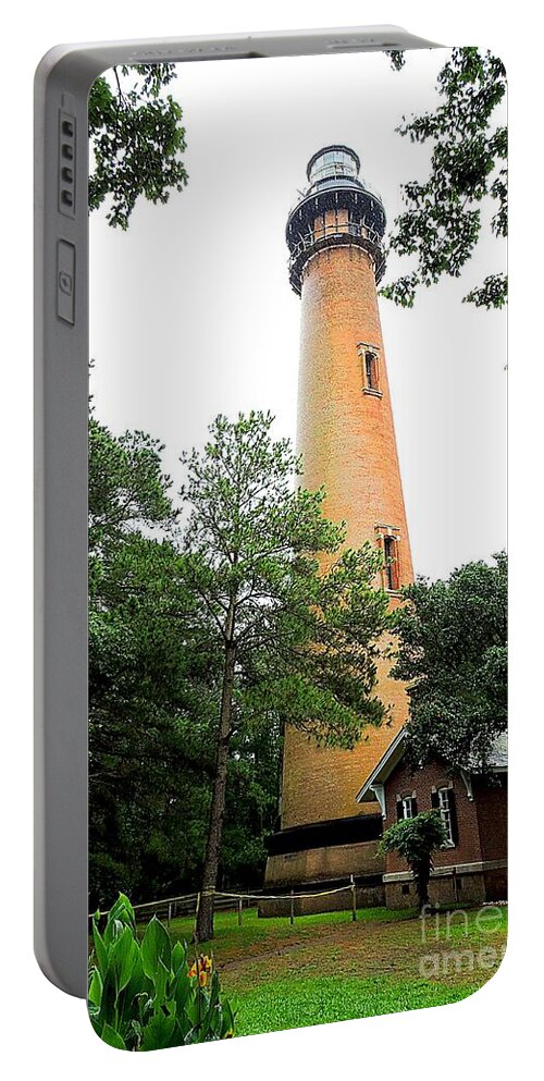 Art Portable Battery Charger featuring the photograph Currituck Beach Lighthouse by Shelia Kempf