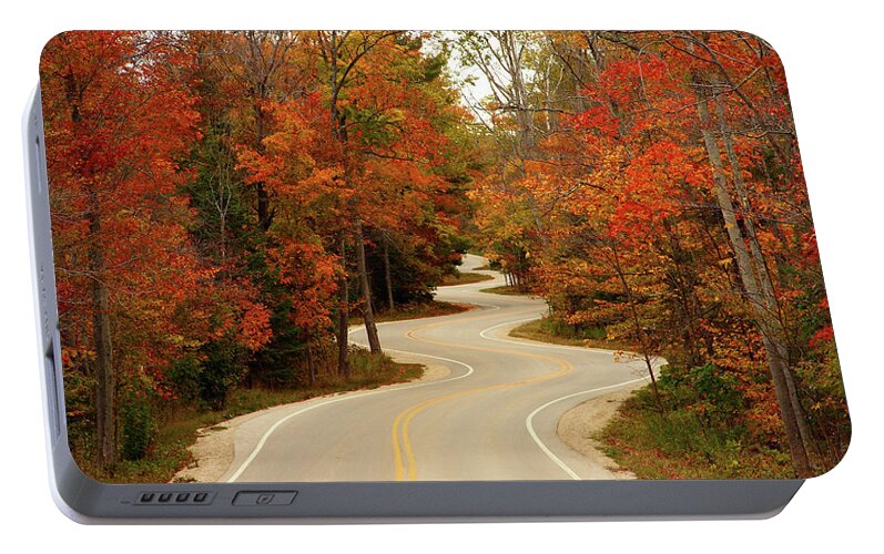 #faatoppicks Portable Battery Charger featuring the photograph Curvy Fall by Adam Romanowicz