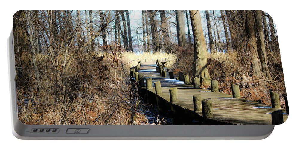 Reelfoot Lake Portable Battery Charger featuring the photograph Cyprus Pier Reelfoot Lake by Veronica Batterson