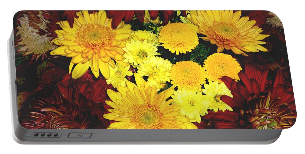 Dahlia Portable Battery Charger featuring the photograph Dahlia Display by Allen Nice-Webb