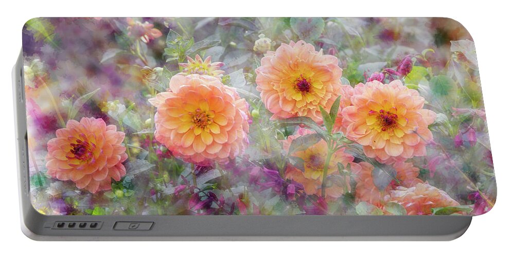 Dahlia Portable Battery Charger featuring the photograph Dahlia Field by John Rivera