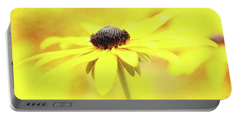 Black-eyed Susan Portable Battery Charger featuring the photograph Dance of Joy by Anita Pollak