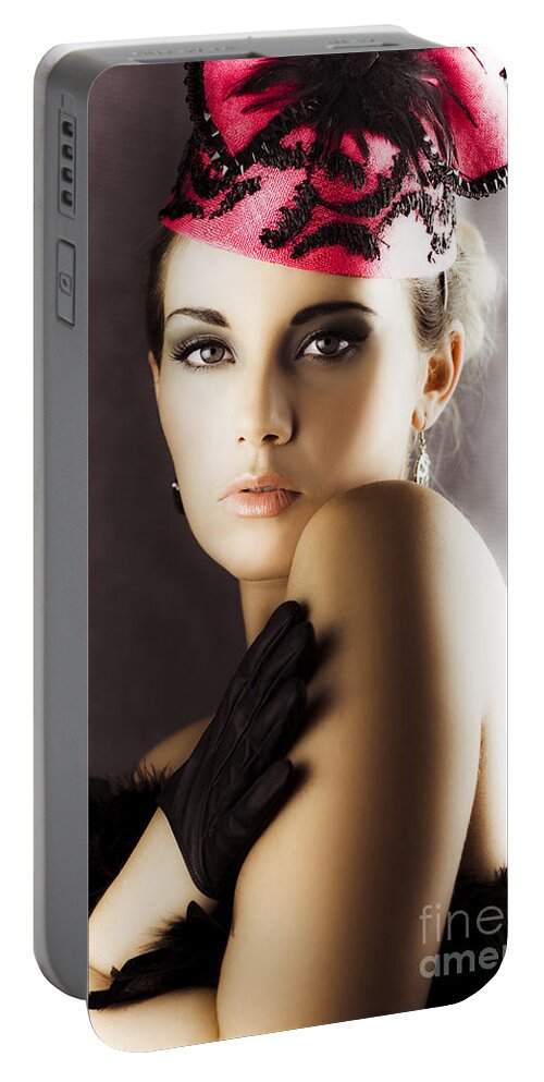 Fashion Portable Battery Charger featuring the photograph Dancing Stage Performer In Elegant Fashion by Jorgo Photography