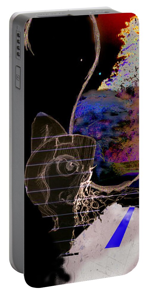  Portable Battery Charger featuring the digital art Danza by Carlos Paredes Grogan