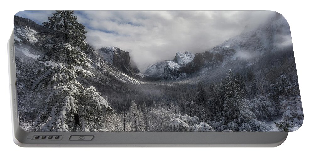 Winter Portable Battery Charger featuring the photograph Dappled Light by Nicki Frates