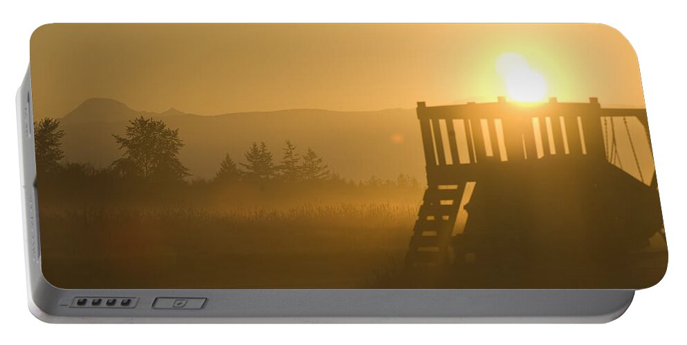 Sunrise Portable Battery Charger featuring the photograph Dawn by Louise Magno