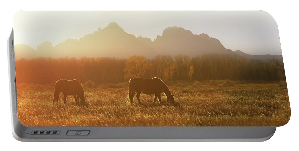 Agriculture Portable Battery Charger featuring the photograph Daydreams haze by Kadek Susanto