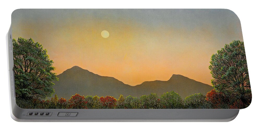 Landscape Portable Battery Charger featuring the painting Days Beginning by Frank Wilson