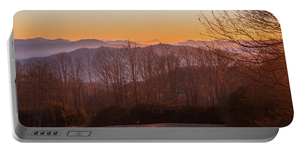 Sunrise Portable Battery Charger featuring the photograph Deep Orange Sunrise by D K Wall
