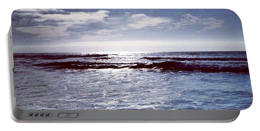 Pacific Ocean Portable Battery Charger featuring the photograph Del Mar Storm by Denise Railey