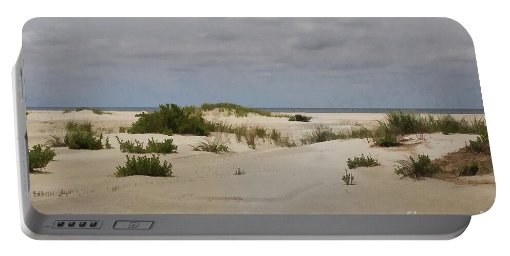 Sand Dunes Portable Battery Charger featuring the photograph Delightful Dunes by Roberta Byram