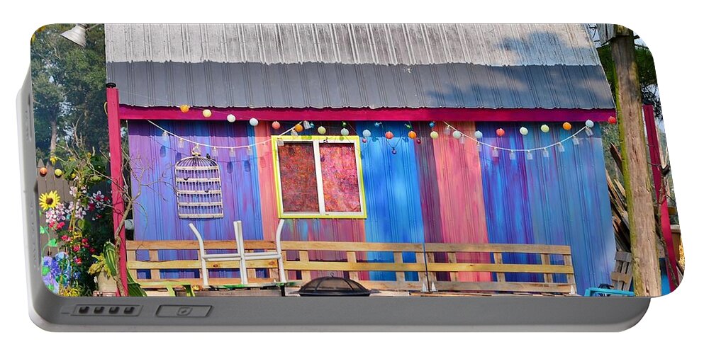 Barn Portable Battery Charger featuring the photograph Delmarva Fun Barn by Kim Bemis