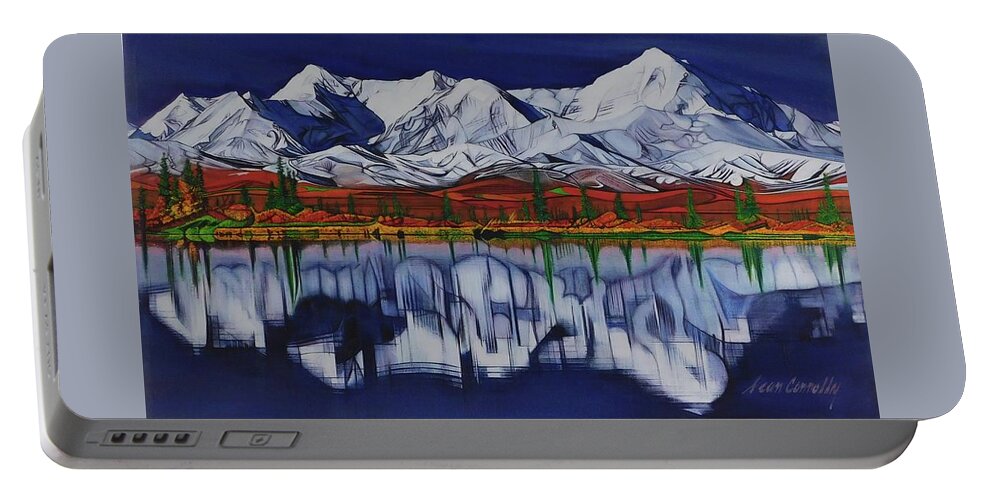 Realism Portable Battery Charger featuring the painting Denali by Sean Connolly