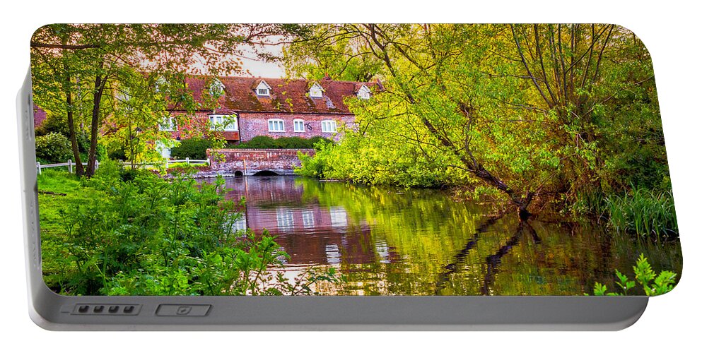 Berkshire Portable Battery Charger featuring the photograph Denford Mill by Mark Llewellyn