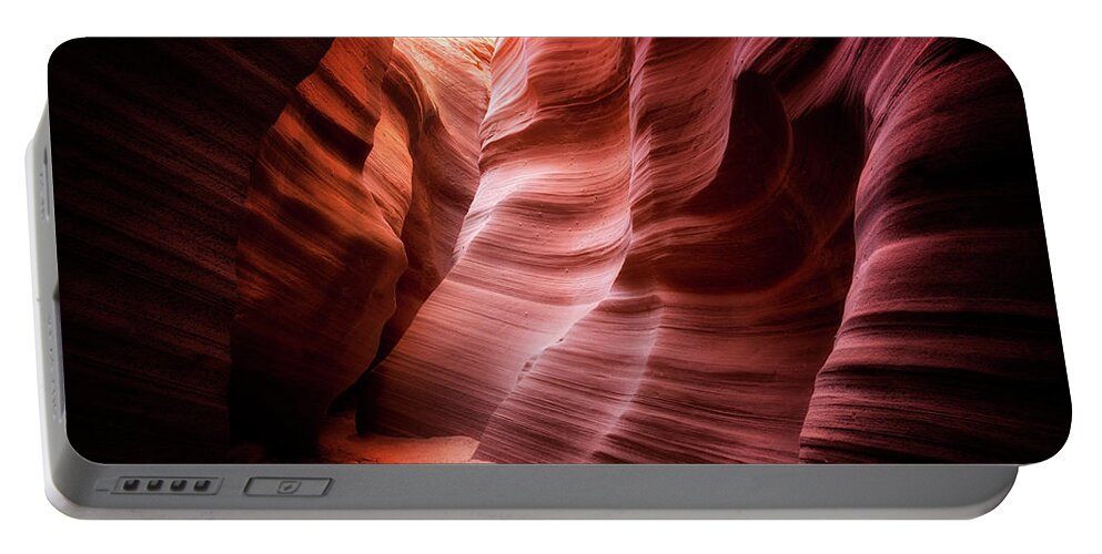 Antelope Canyon Portable Battery Charger featuring the photograph Desert Southwest Underworld by Nicki Frates