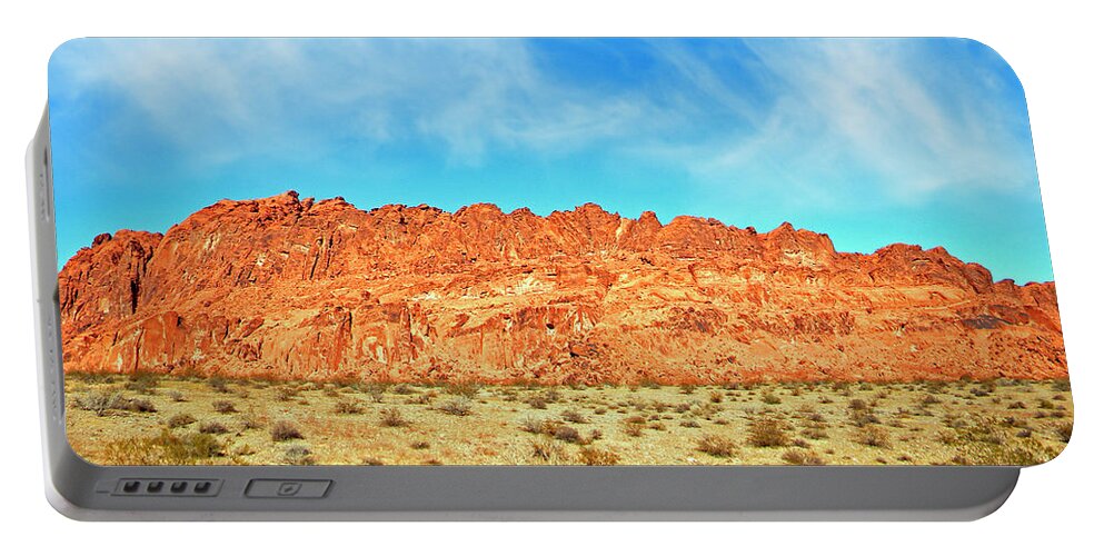 Frank Wilson Portable Battery Charger featuring the photograph Desert Valley Of Fire by Frank Wilson