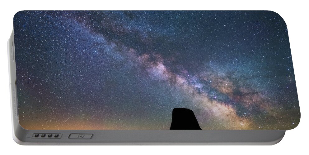 Devils Tower Portable Battery Charger featuring the photograph Devils Watch by Darren White