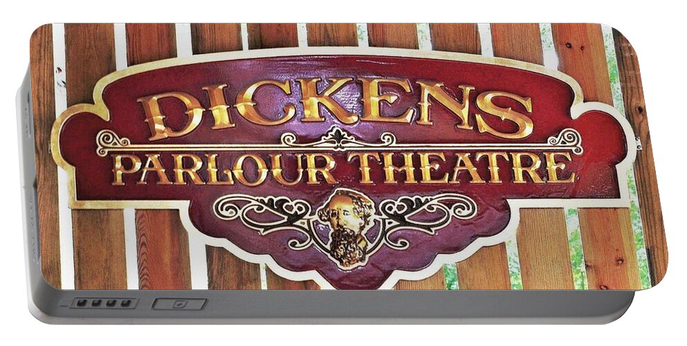  Portable Battery Charger featuring the photograph Dickens Parlour Theatre by Kim Bemis