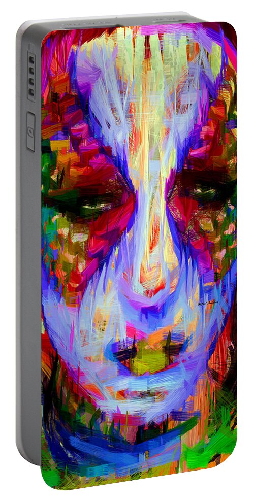 Art Portable Battery Charger featuring the digital art Did You Get Some Good News by Rafael Salazar