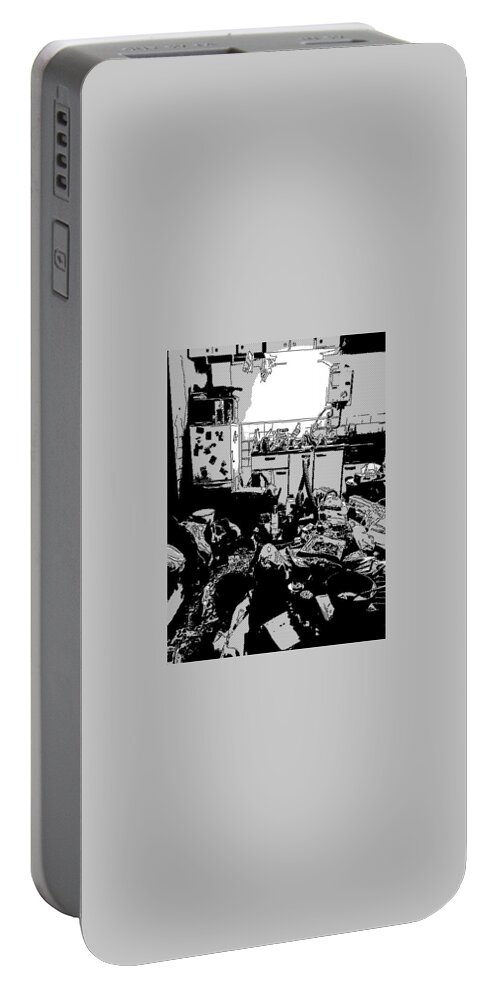 Japan Portable Battery Charger featuring the photograph Dirty Room by Kasumi Taniyama