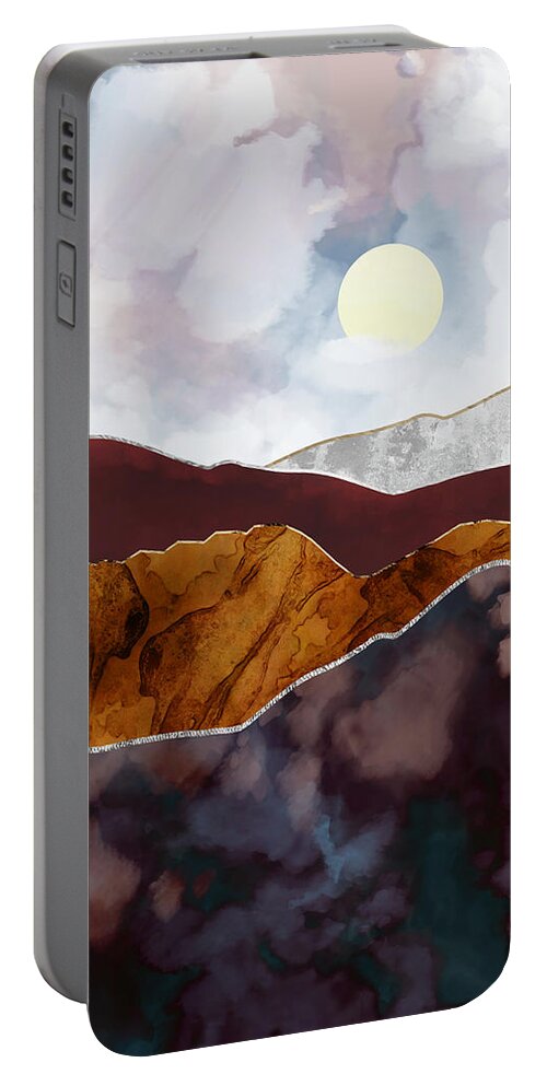 Light Portable Battery Charger featuring the digital art Distant Light by Katherine Smit