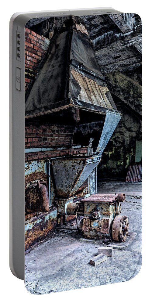 Iceland Portable Battery Charger featuring the photograph Djupavik Herring Cannery by Tom Singleton
