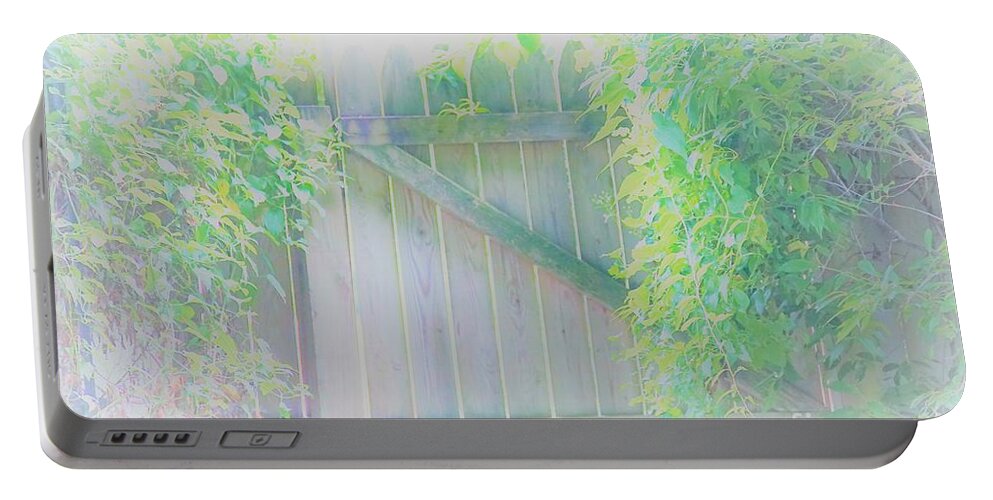 Garden Portable Battery Charger featuring the photograph Do I want to Leave the Garden by Merle Grenz