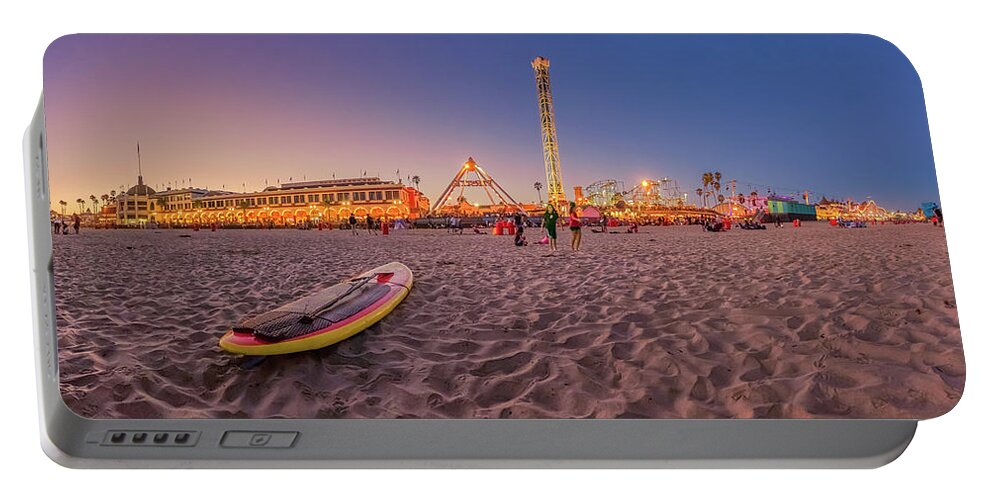 Santa Cruz Portable Battery Charger featuring the photograph Do we have to go home - Santa Cruz Beach by Scott Campbell