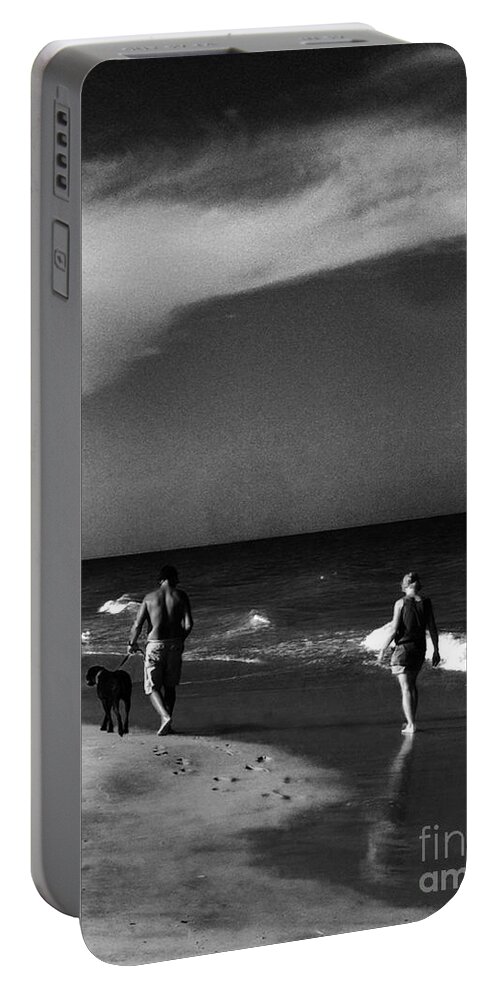 Dog Portable Battery Charger featuring the photograph Dog walk by WaLdEmAr BoRrErO