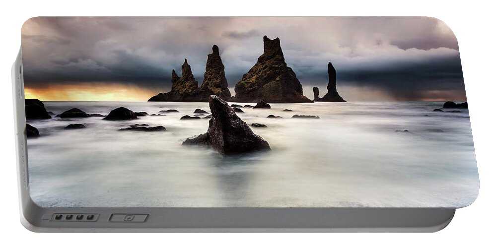 Iceland Portable Battery Charger featuring the photograph Dominant by Jorge Maia