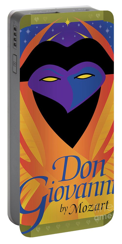 Mozart Portable Battery Charger featuring the digital art Don Giovanni by Joe Barsin
