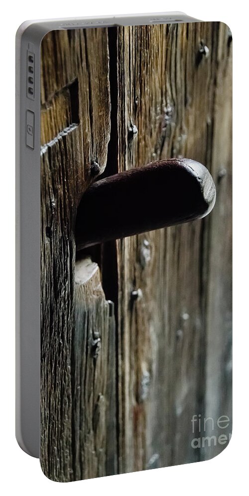 Queenstown Portable Battery Charger featuring the photograph Door Handle by Yurix Sardinelly