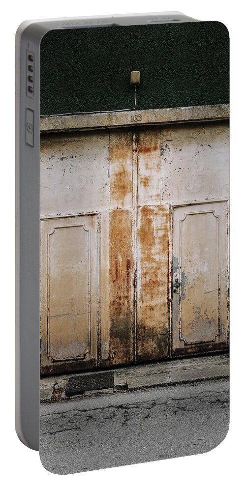 Old Door Portable Battery Charger featuring the photograph Door No 163 by Marco Oliveira