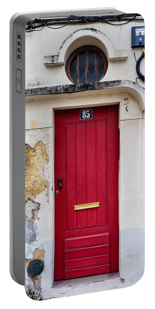 Vintage Door Portable Battery Charger featuring the photograph Door No 85 by Marco Oliveira
