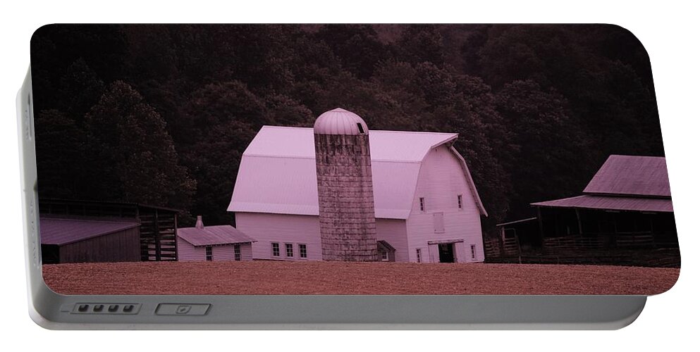 Barn Portable Battery Charger featuring the photograph Down on the Farm by Eric Liller