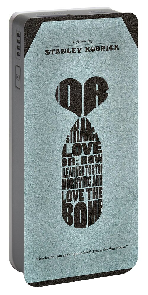 Dr. Strangelove Or: How I Learned To Stop Worrying And Love The Bomb Portable Battery Charger featuring the digital art Dr. Strangelove or How I Learned to Stop Worrying and Love the Bomb by Inspirowl Design