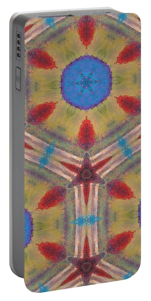 Acrylic Portable Battery Charger featuring the digital art Dream Catcher III by Maria Watt