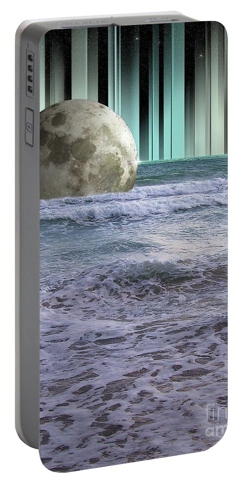 Dreams Portable Battery Charger featuring the digital art Dreaming At High Tide by Phil Perkins