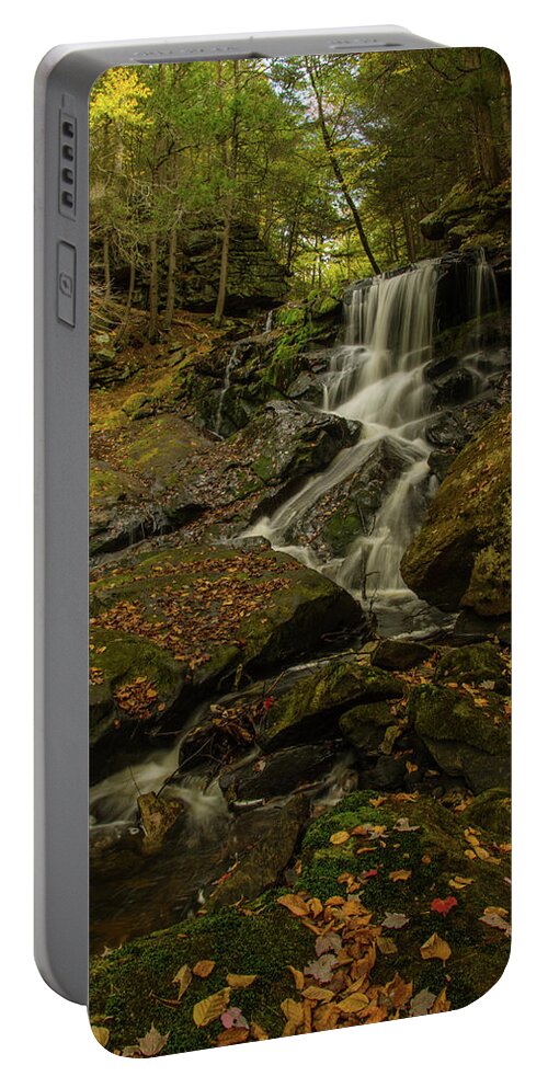 Doanes Falls Portable Battery Charger featuring the photograph Dreams of Autumn by Gales Of November