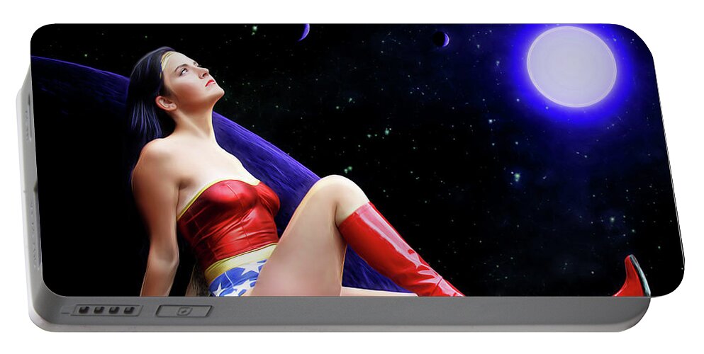 Wonder Woman Portable Battery Charger featuring the photograph Dreams Of Wonder by Jon Volden