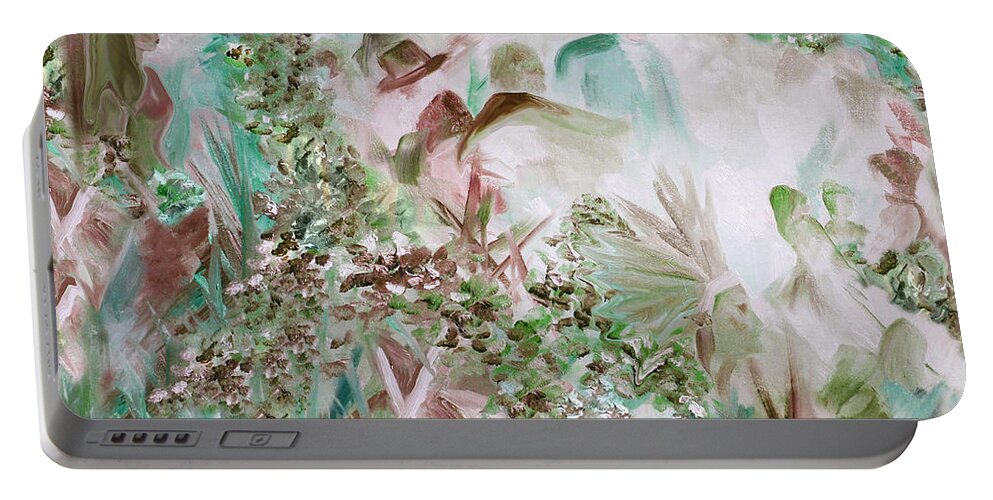 Impressionism Portable Battery Charger featuring the painting Dreamscape 3 by Mary Beglau Wykes