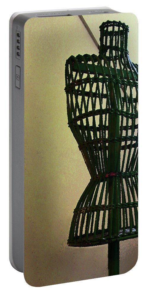 Dressform Portable Battery Charger featuring the photograph Dress Form by Susan Savad