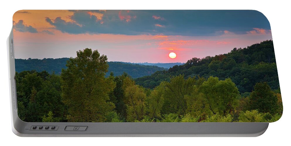 5dii Portable Battery Charger featuring the photograph Driftless Sunset by Mark Mille